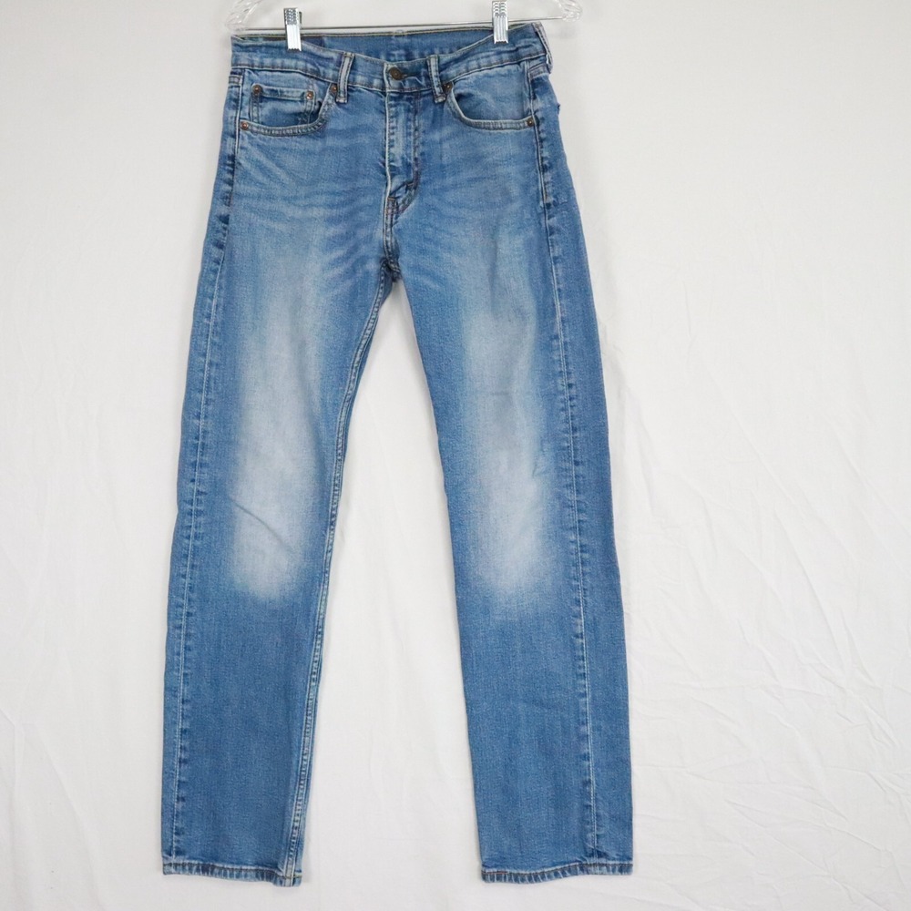 Levi's 505 Jeans Mens 30x32 Regular Fit 5-Pocket Stretch Flex Denim Blue‎